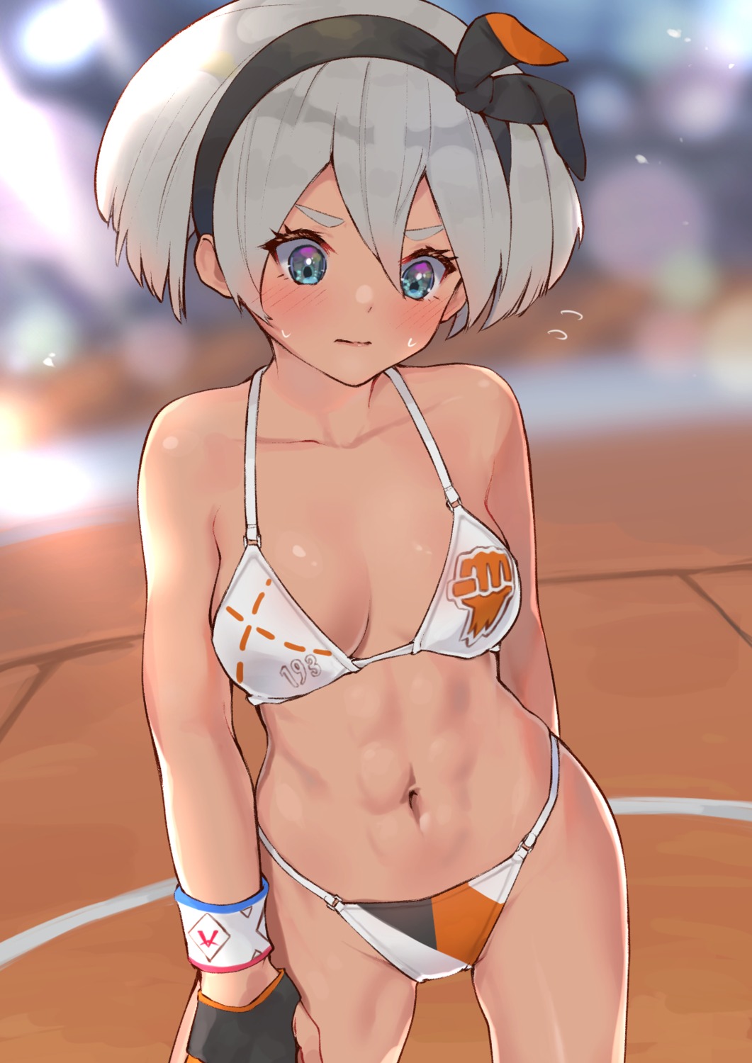 bikini mashiro_kta pokemon pokemon_swsh saitou_(pokemon) swimsuits