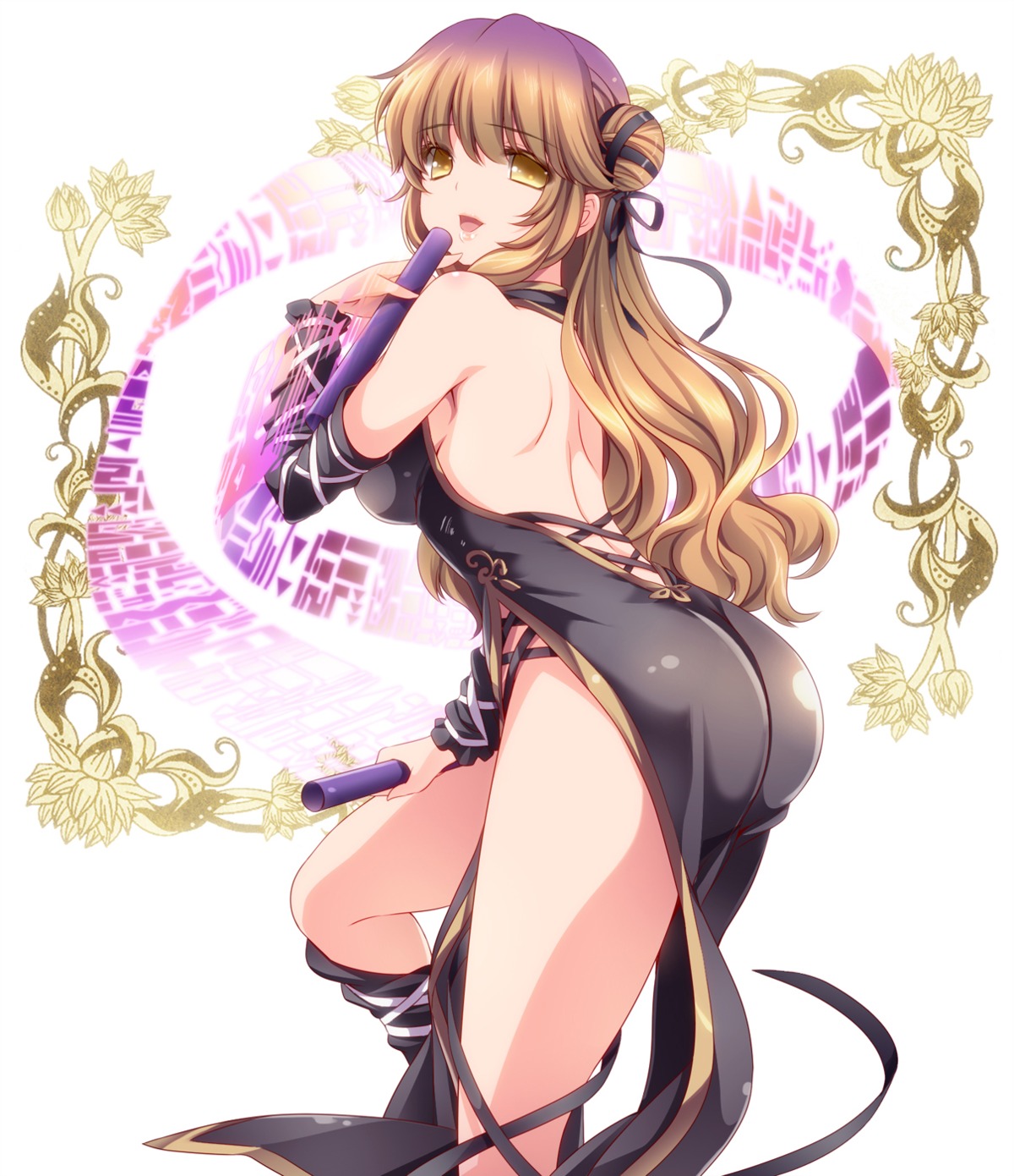 ass dress hijiri_byakuren monety touhou