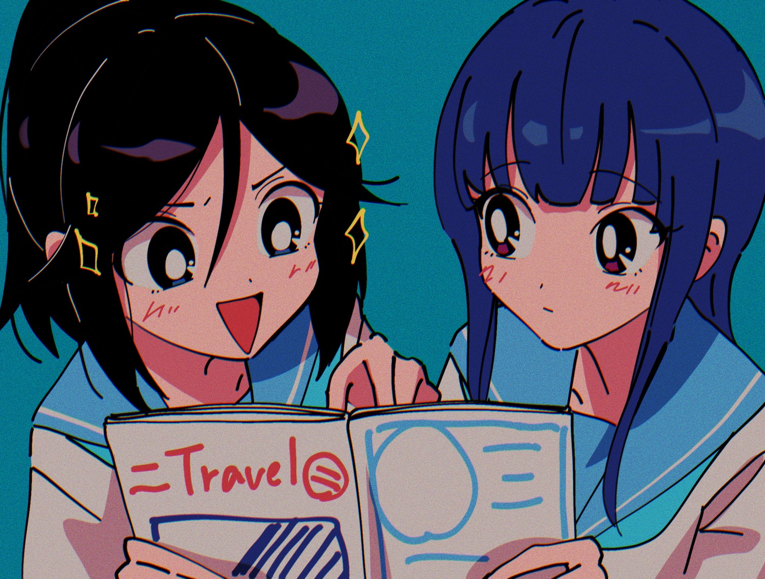 hibike!_euphonium kasaki_nozomi liz_to_aoi_tori nzeneee seifuku yoroizuka_mizore