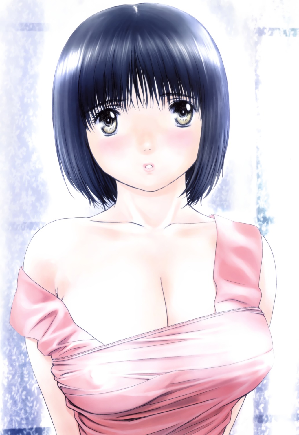 cleavage erect_nipples kobayashi_hiyoko naked_apron okusama_wa_joshi_kosei onohara_asami scanning_resolution