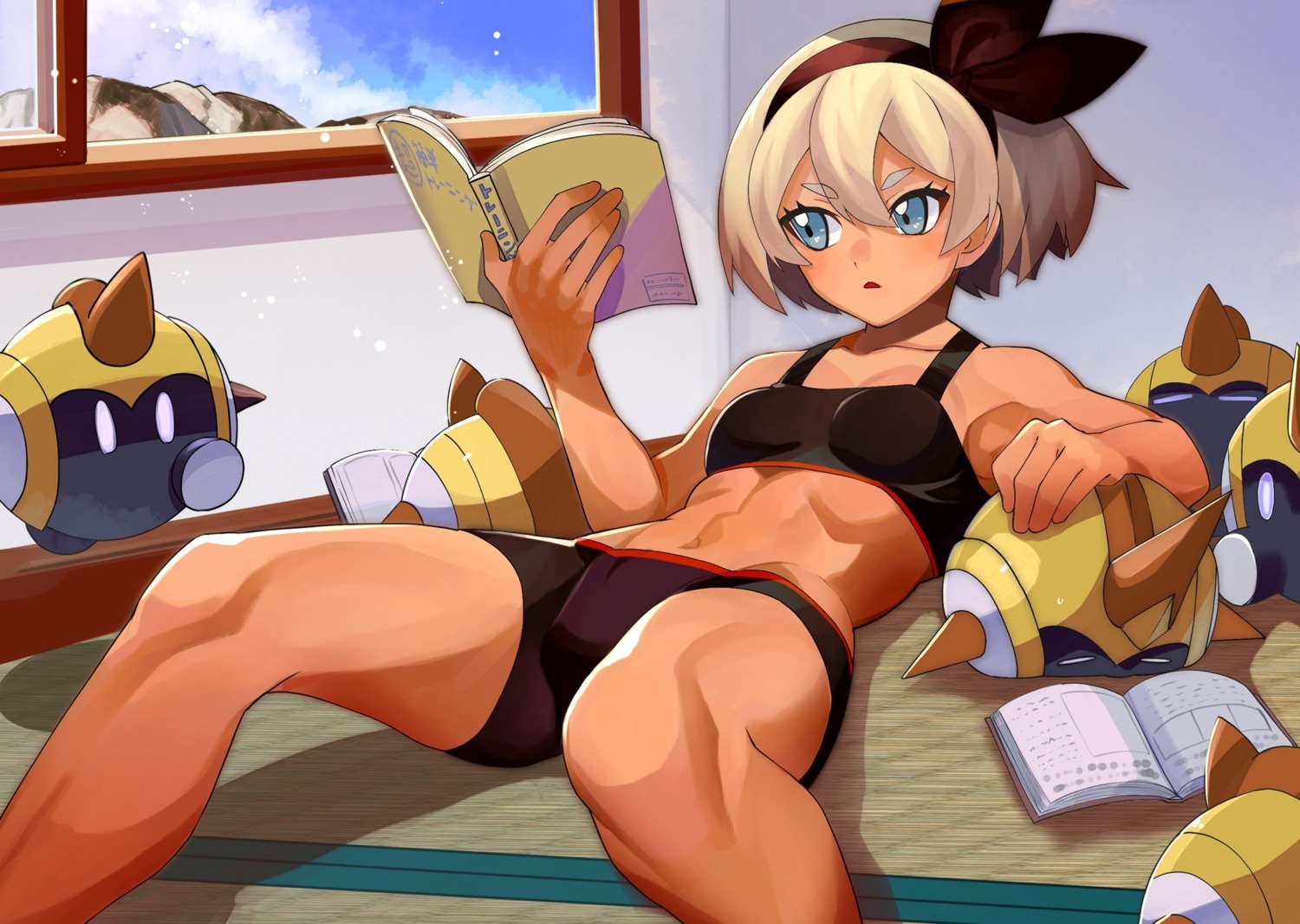 bike_shorts bra katwo pokemon pokemon_swsh saitou_(pokemon)