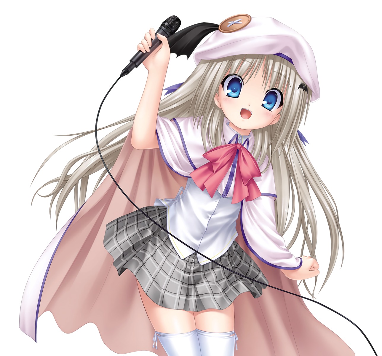 key kud_wafter little_busters! na-ga noumi_kudryavka seifuku thighhighs