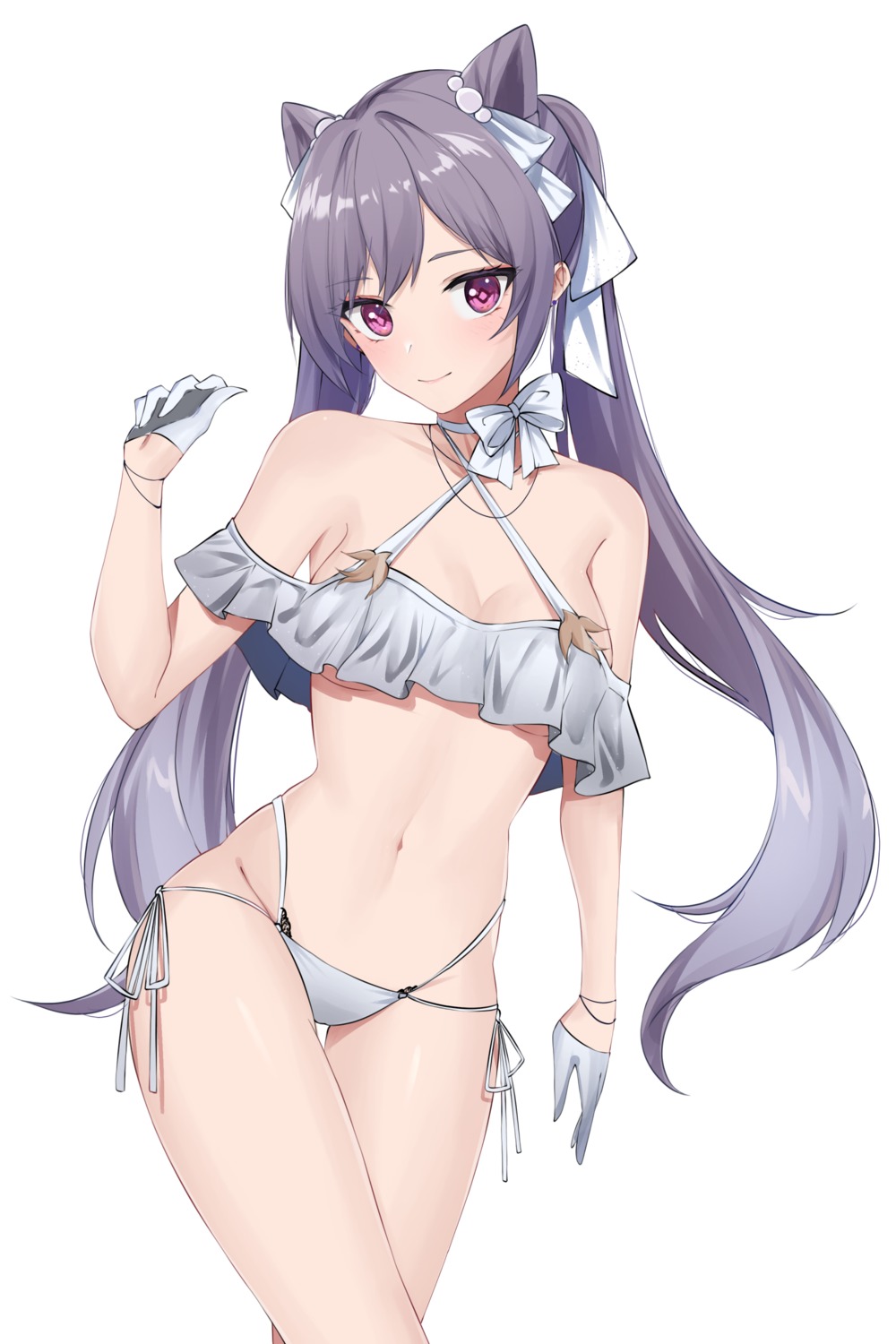 bikini feint721 genshin_impact keqing swimsuits