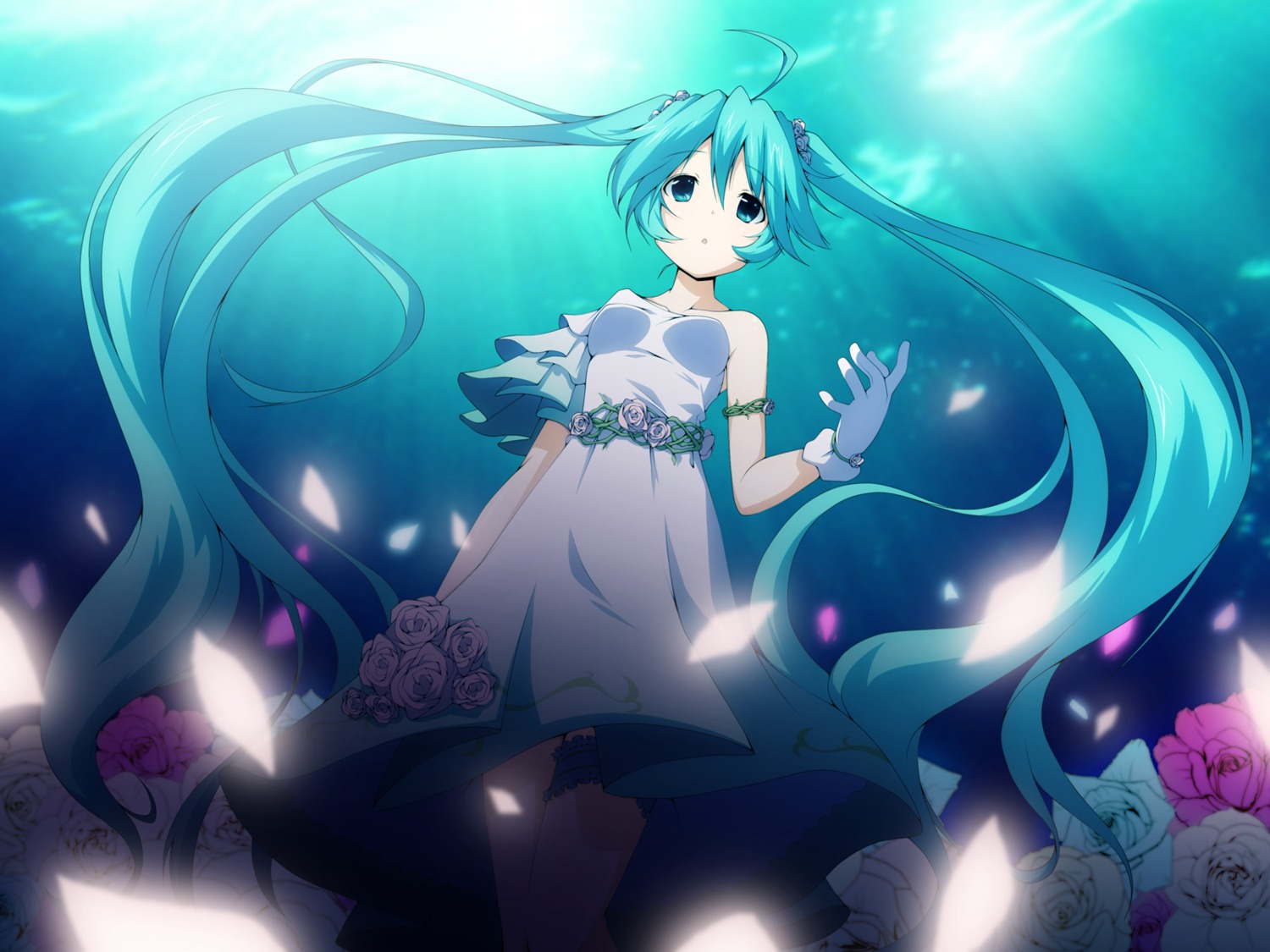 hatsune_miku vocaloid wallpaper yukizuki_kei_(yossa)