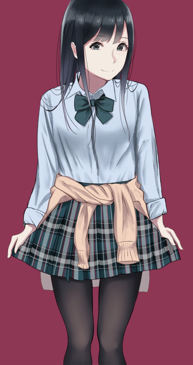 pantyhose saito_(artist) seifuku sweater