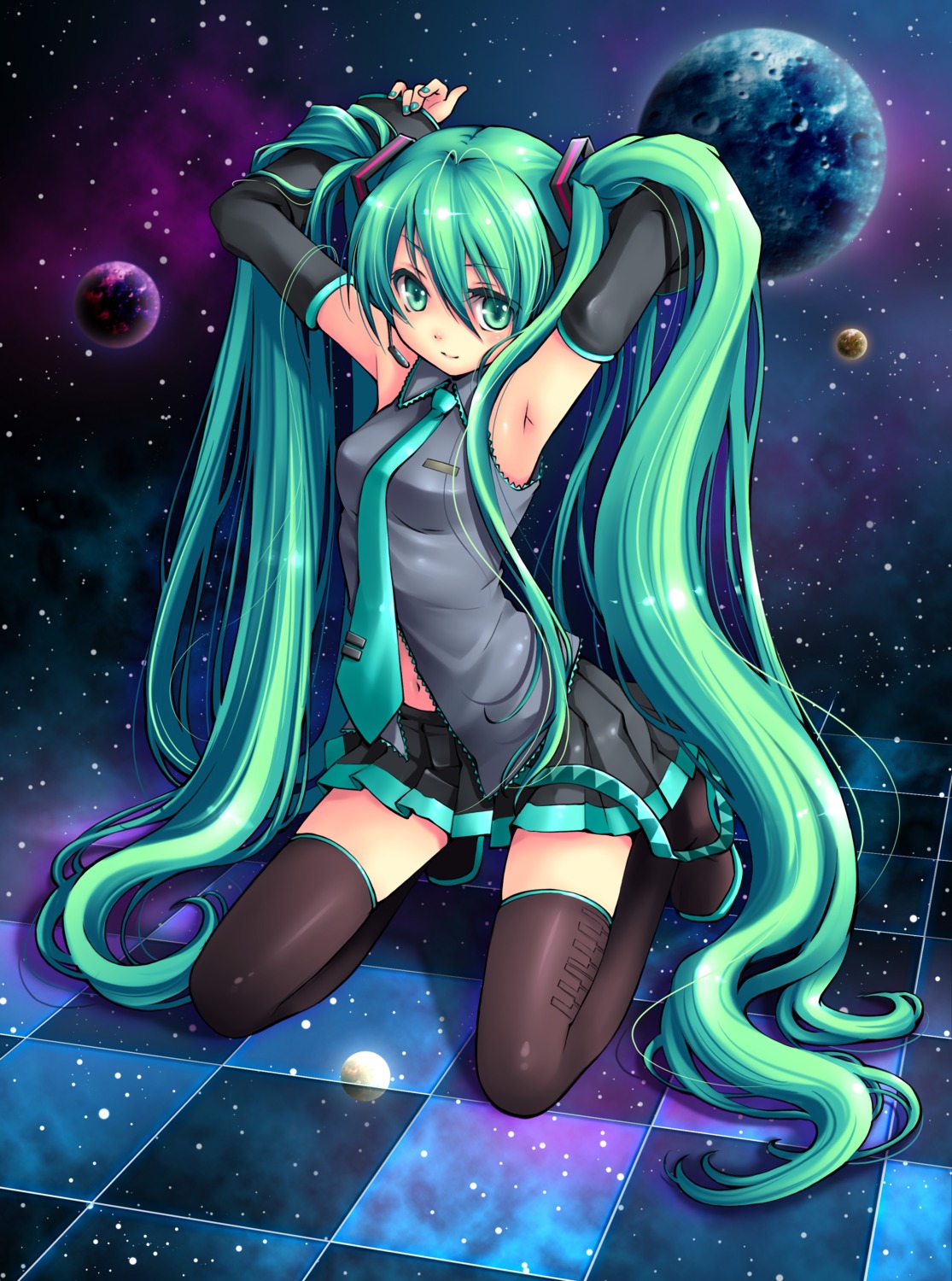 ginta hatsune_miku thighhighs vocaloid