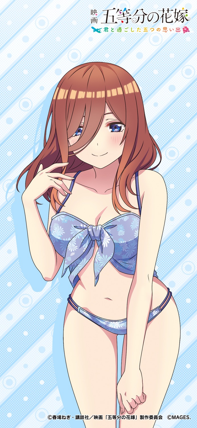 5-toubun_no_hanayome bikini cleavage nakano_miku swimsuits tagme