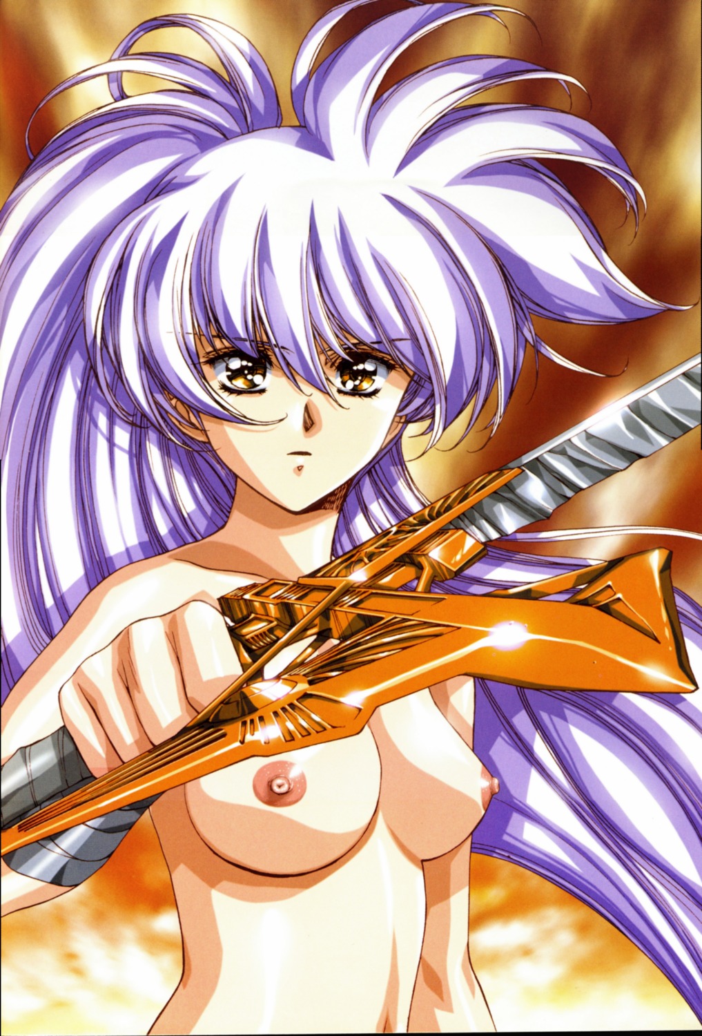 legend_of_lemnear lemnear naked nipples sword urushihara_satoshi