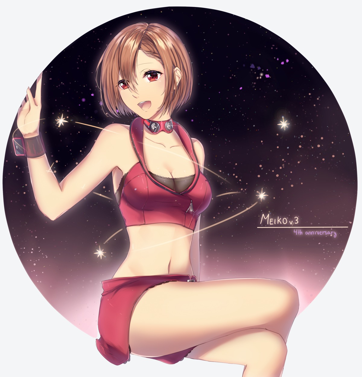 cleavage meiko vocaloid yenmi