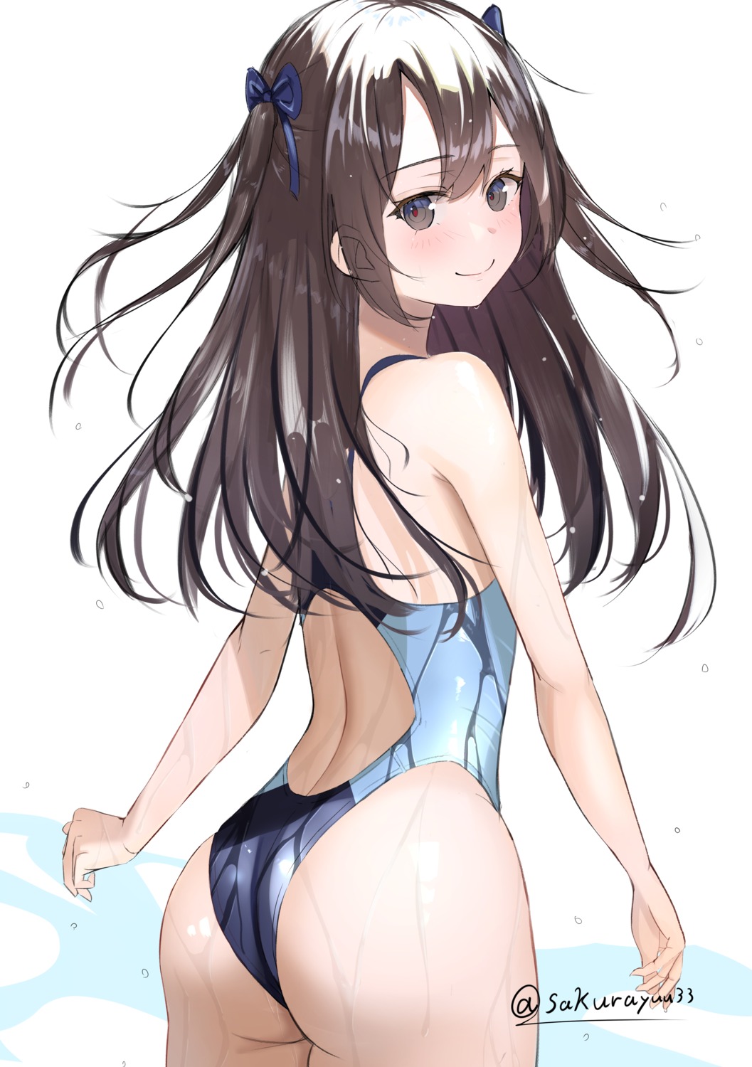 ass sakura_yuu_(hzjy8485) swimsuits wet