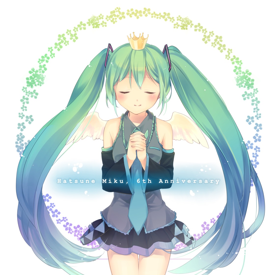 hatsune_miku hinata-t6 vocaloid wings