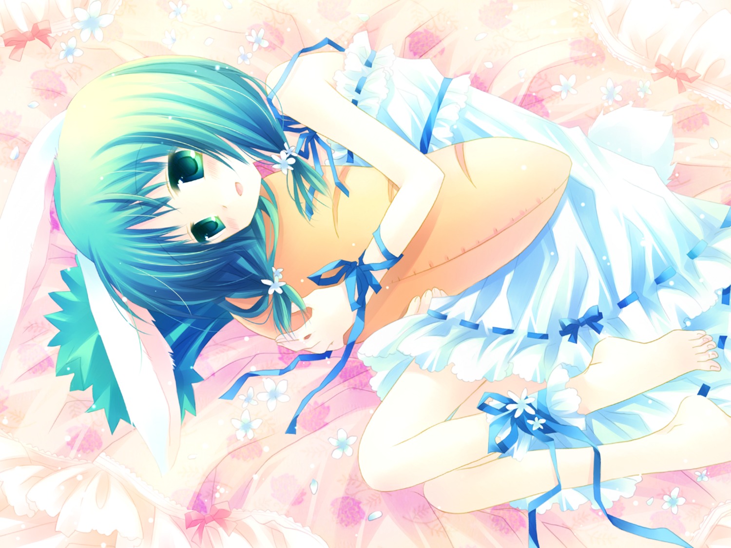 cuffs dress garden otokawa_sayo sakurazawa_izumi wallpaper