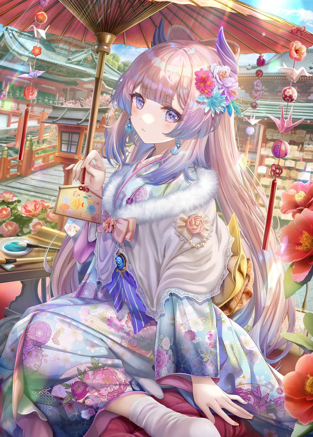 genshin_impact kimono sangonomiya_kokomi torino_akua