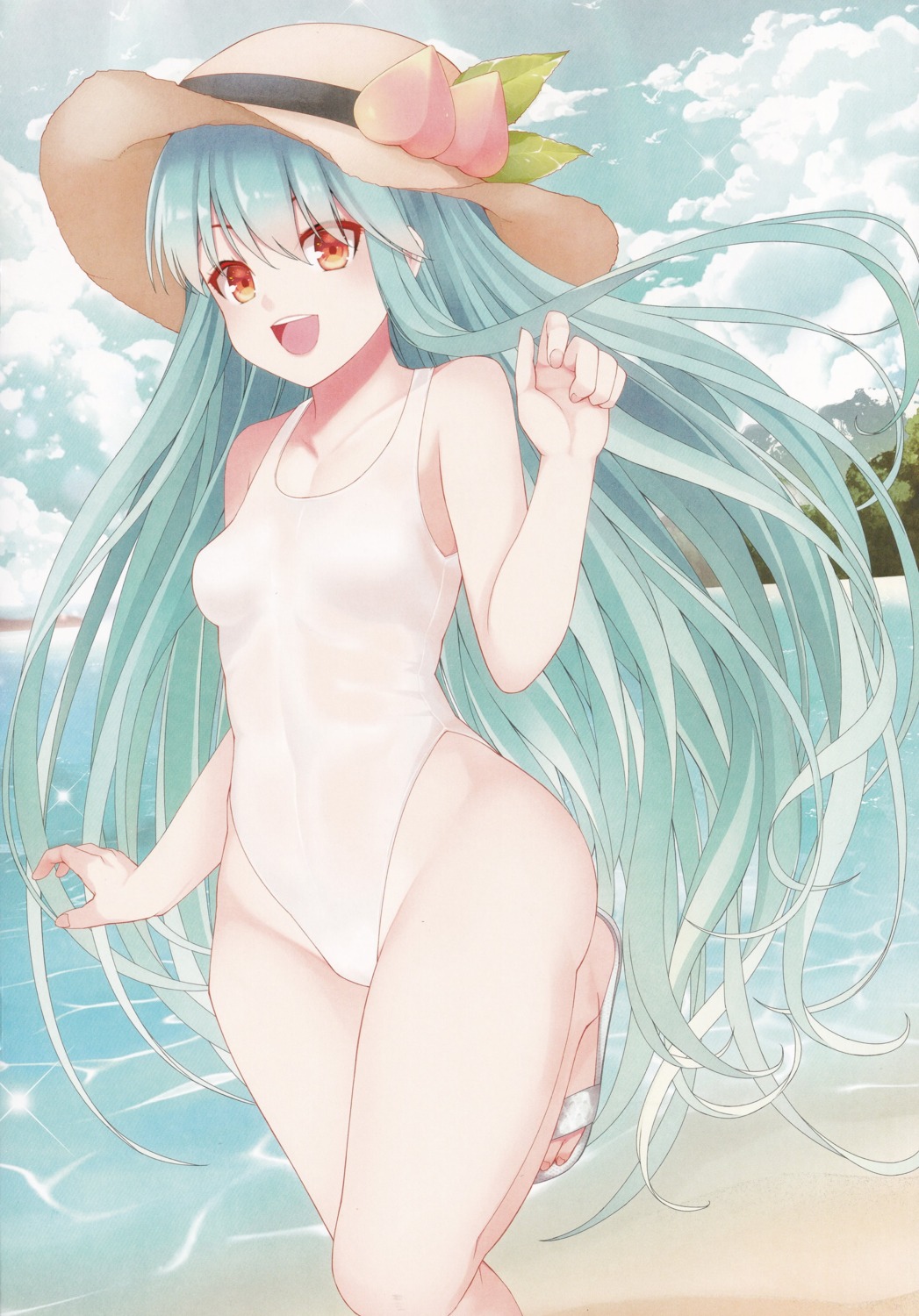 bikini hinanawi_tenshi mikoma_sanagi swimsuits touhou