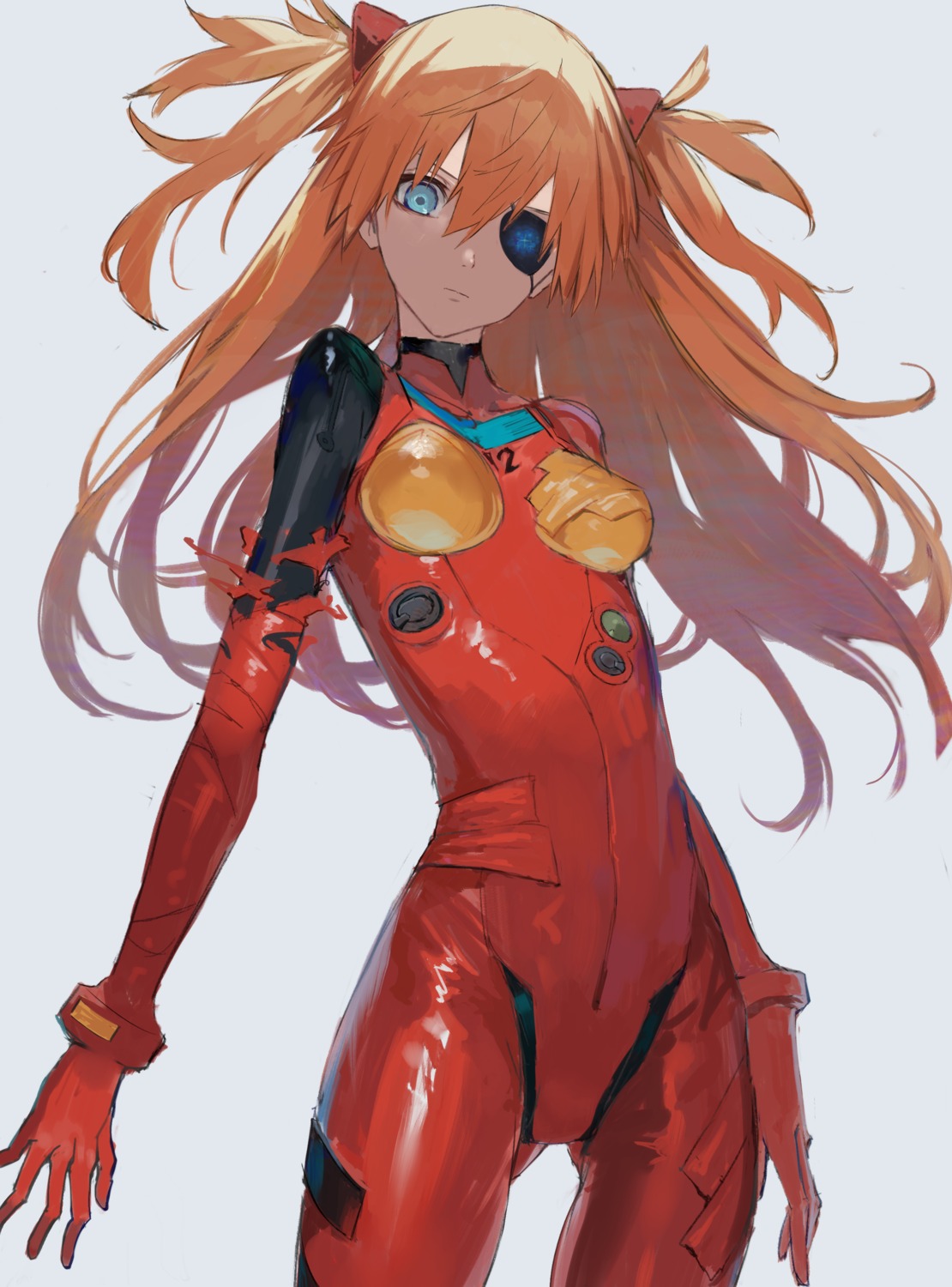 bodysuit eyepatch neon_genesis_evangelion souryuu_asuka_langley yu-hi