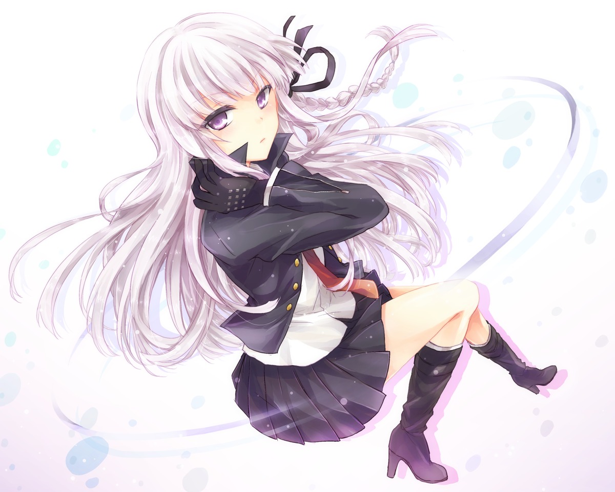 dangan-ronpa heels kirigiri_kyouko kousetsu seifuku