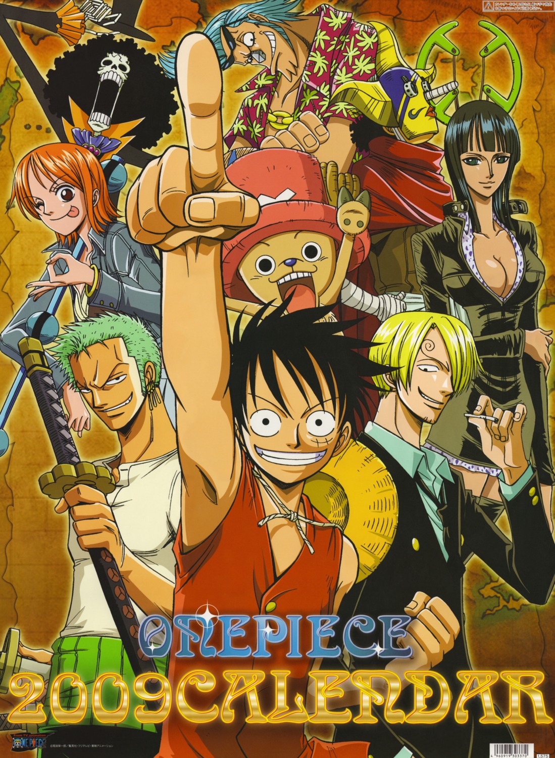 brook cleavage franky monkey_d_luffy nami nico_robin one_piece roronoa_zoro sword tony_tony_chopper usopp vinsmoke_sanji