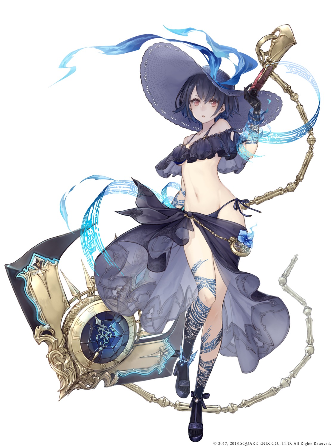 alice_(sinoalice) bikini cleavage heels ji_no sinoalice swimsuits underboob weapon