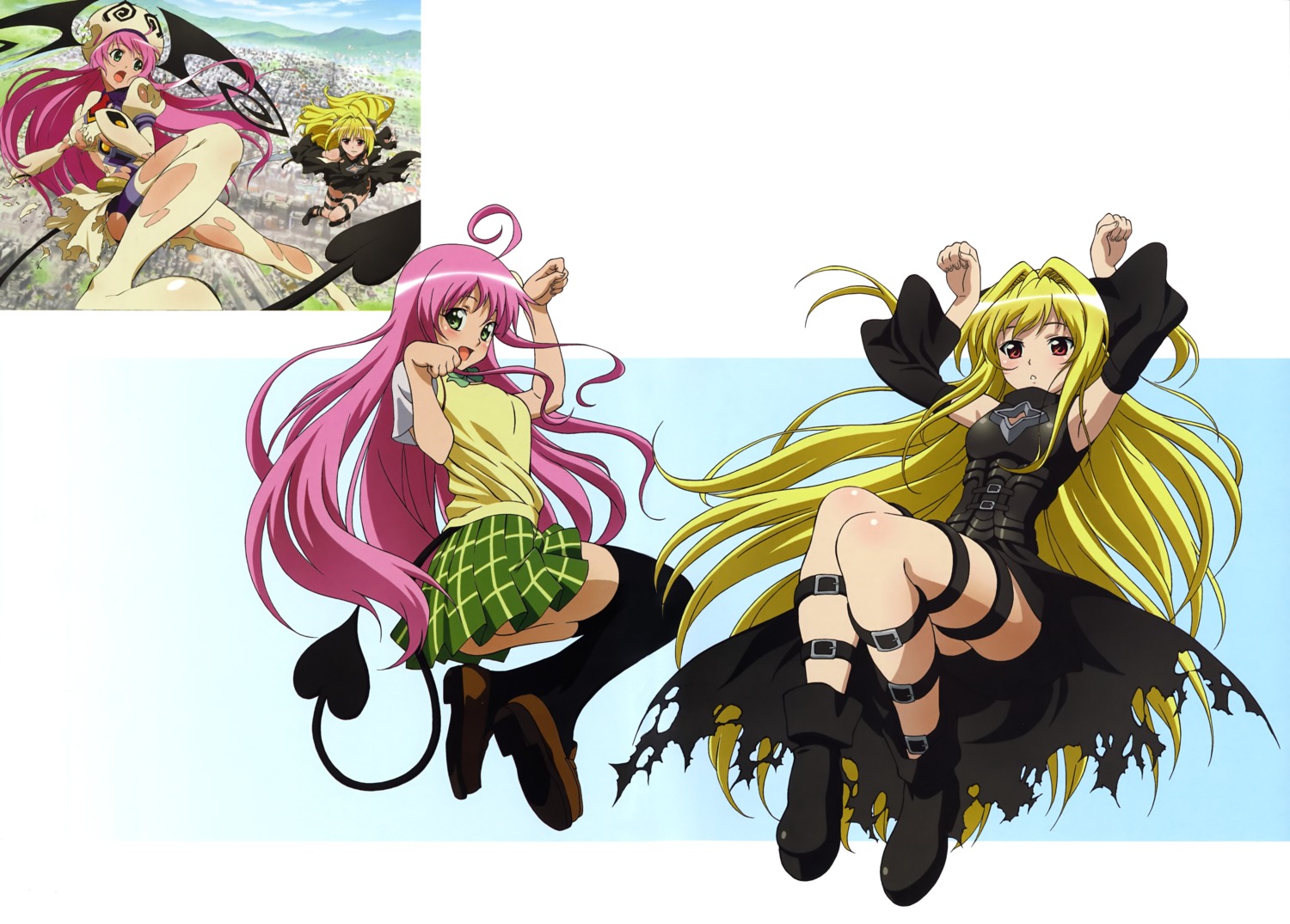 golden_darkness lala_satalin_deviluke seifuku to_love_ru torn_clothes