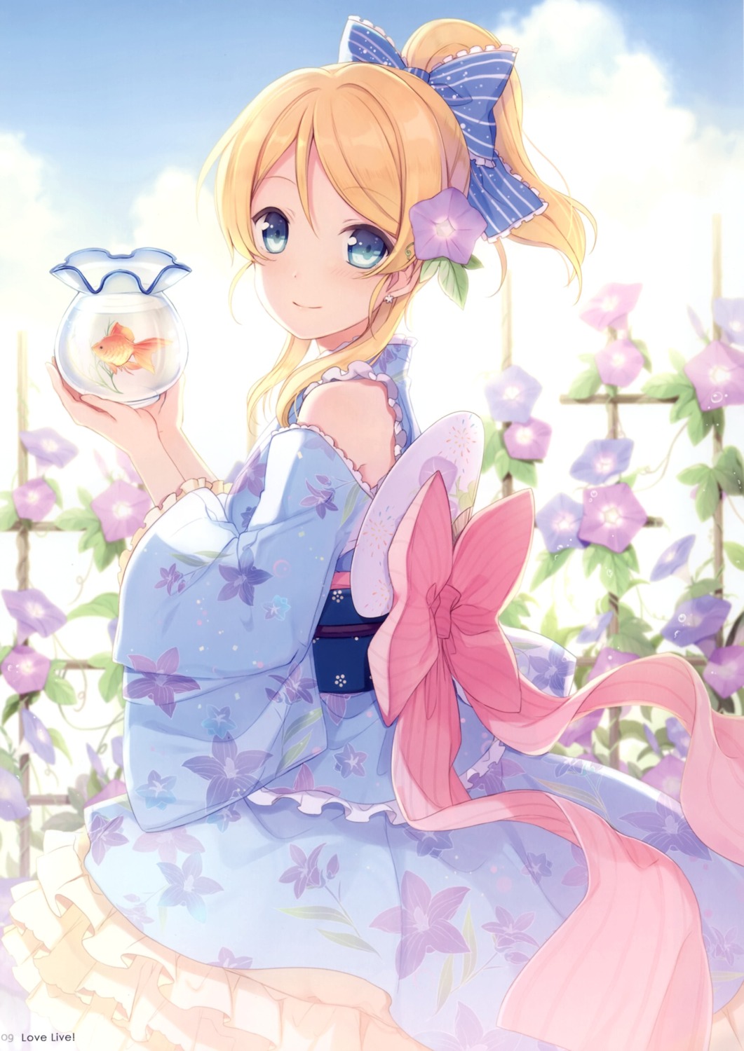 6u ayase_eli eternal_land japanese_clothes love_live!