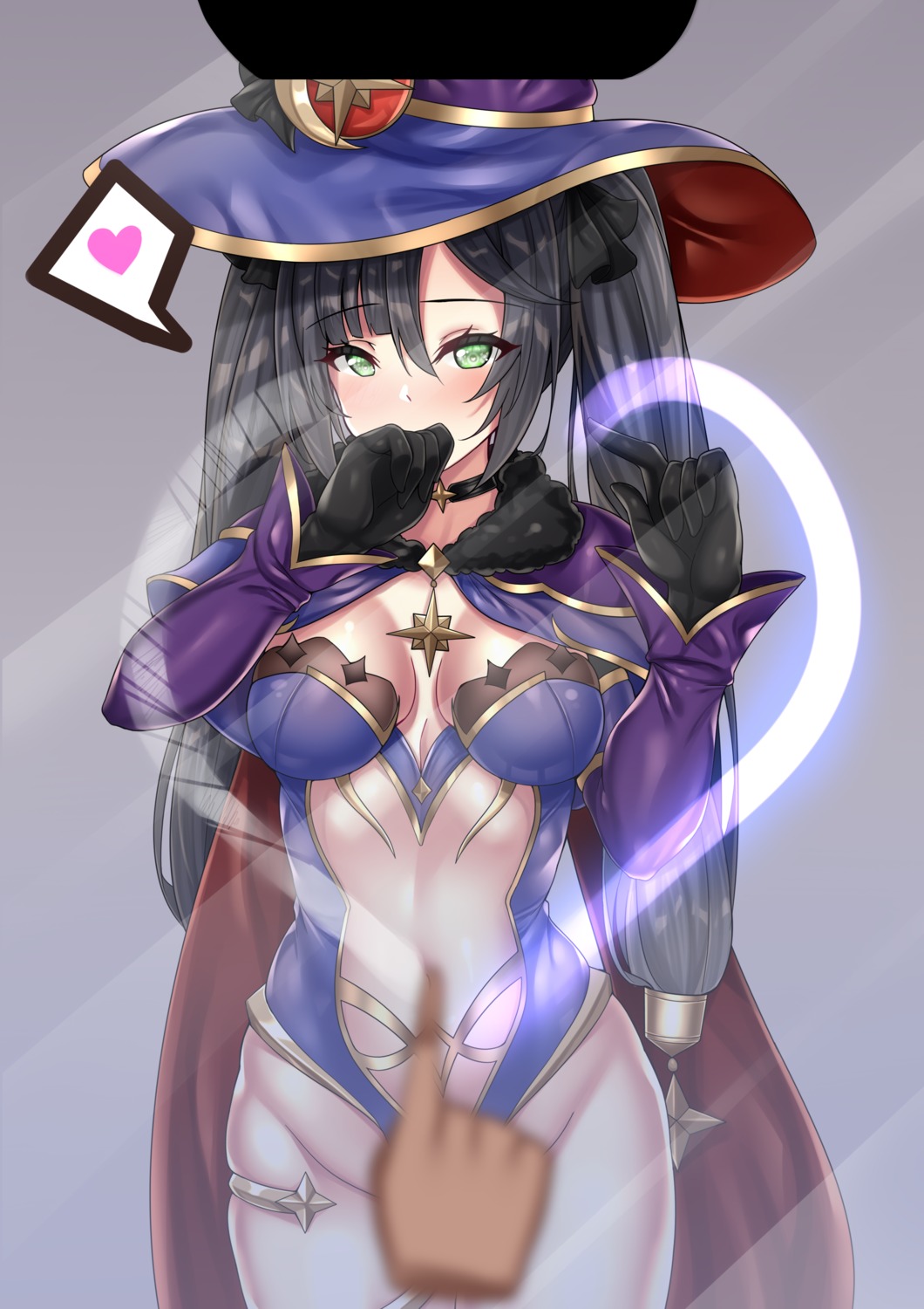 cameltoe garter genshin_impact leotard lumu_yuanxiang mona_megistus no_bra witch