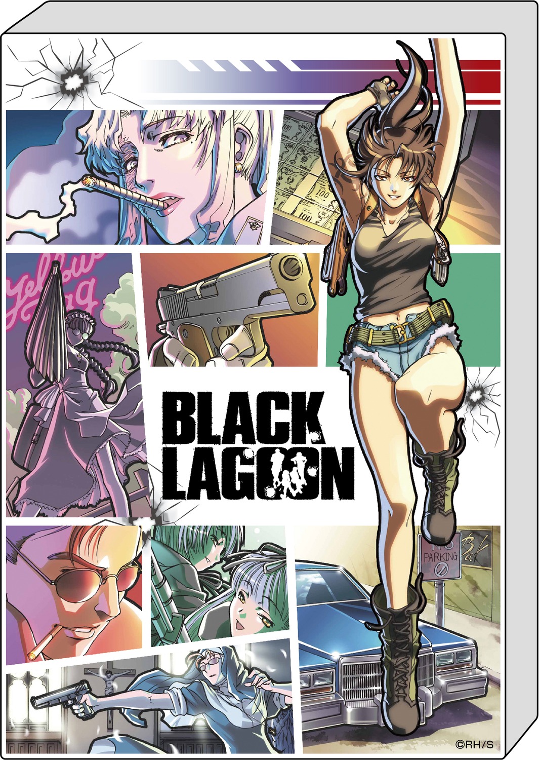 black_lagoon gun maid megane nun smoking tattoo