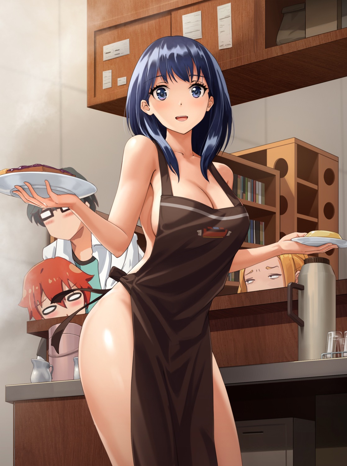 borr hibiki_yuuta kyoumaz naked_apron ssss.gridman takarada_rikka trap utsumi_shou