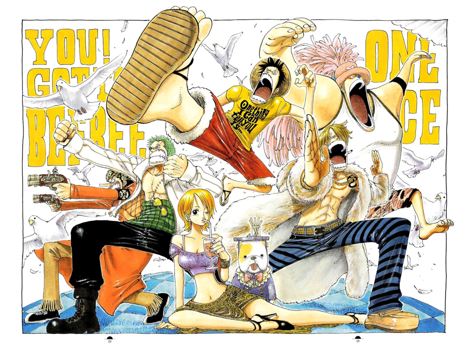 Monkey D. Luffy Nami Usopp Roronoa Zoro One Piece, luffy one piece