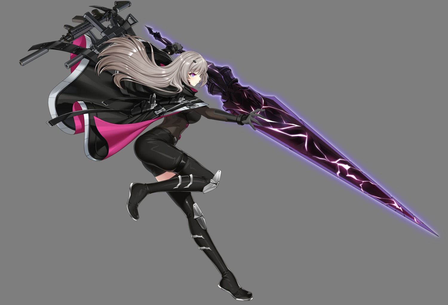 counter:side garter gun sword thighhighs