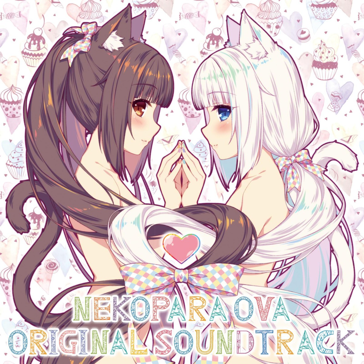 animal_ears chocola digital_version disc_cover naked neko_works nekomimi nekopara sayori tail vanilla