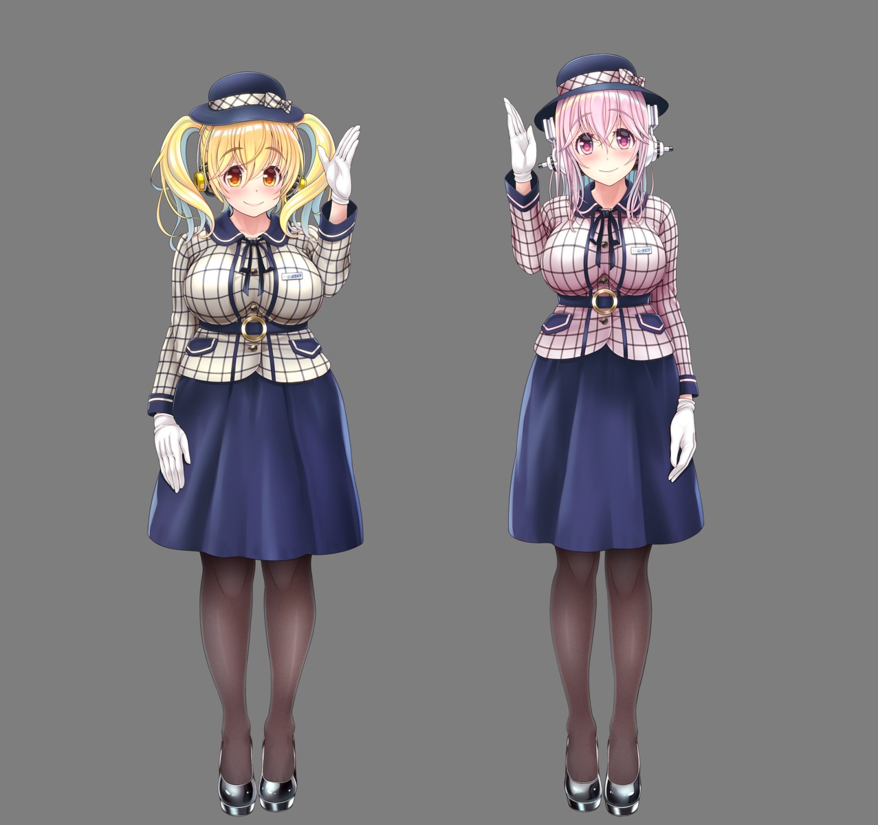 headphones mag_kan sonico super_sonico transparent_png uniform v-mag