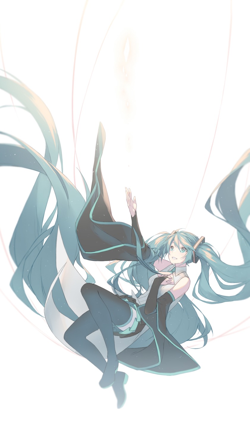 fhang hatsune_miku heels thighhighs vocaloid