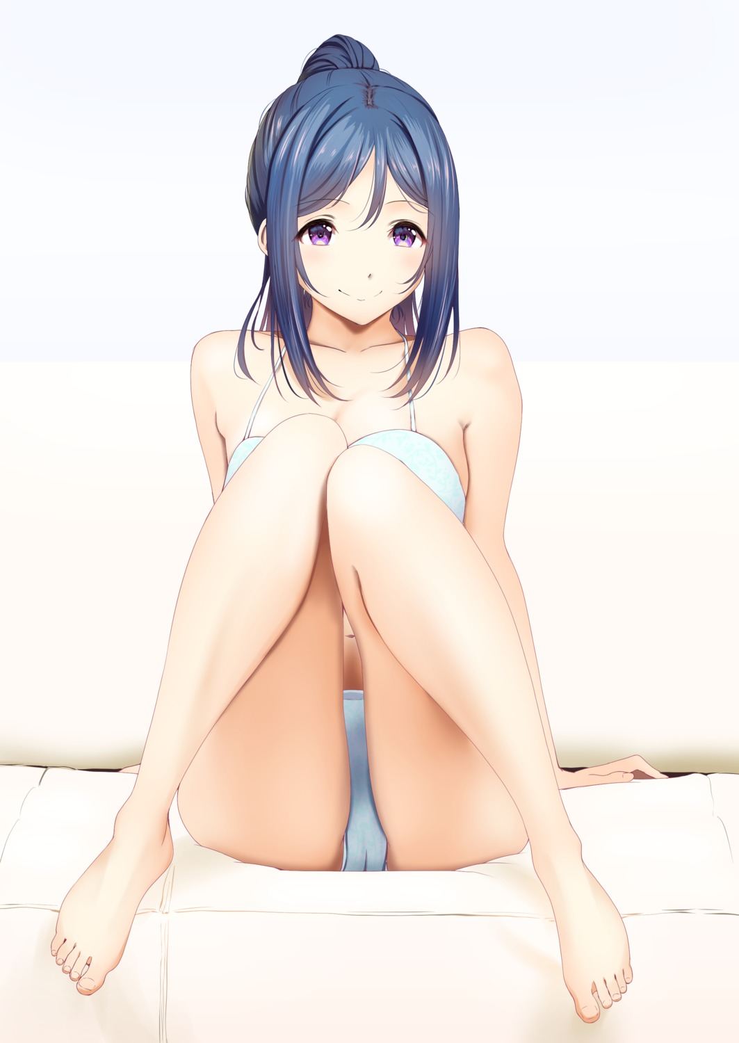 amaki-chan bikini cameltoe feet love_live!_sunshine!! matsuura_kanan swimsuits