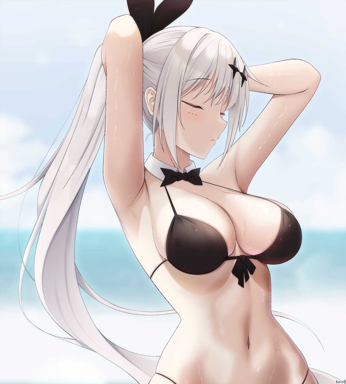 bikini five-seven girls_frontline keenh swimsuits wet