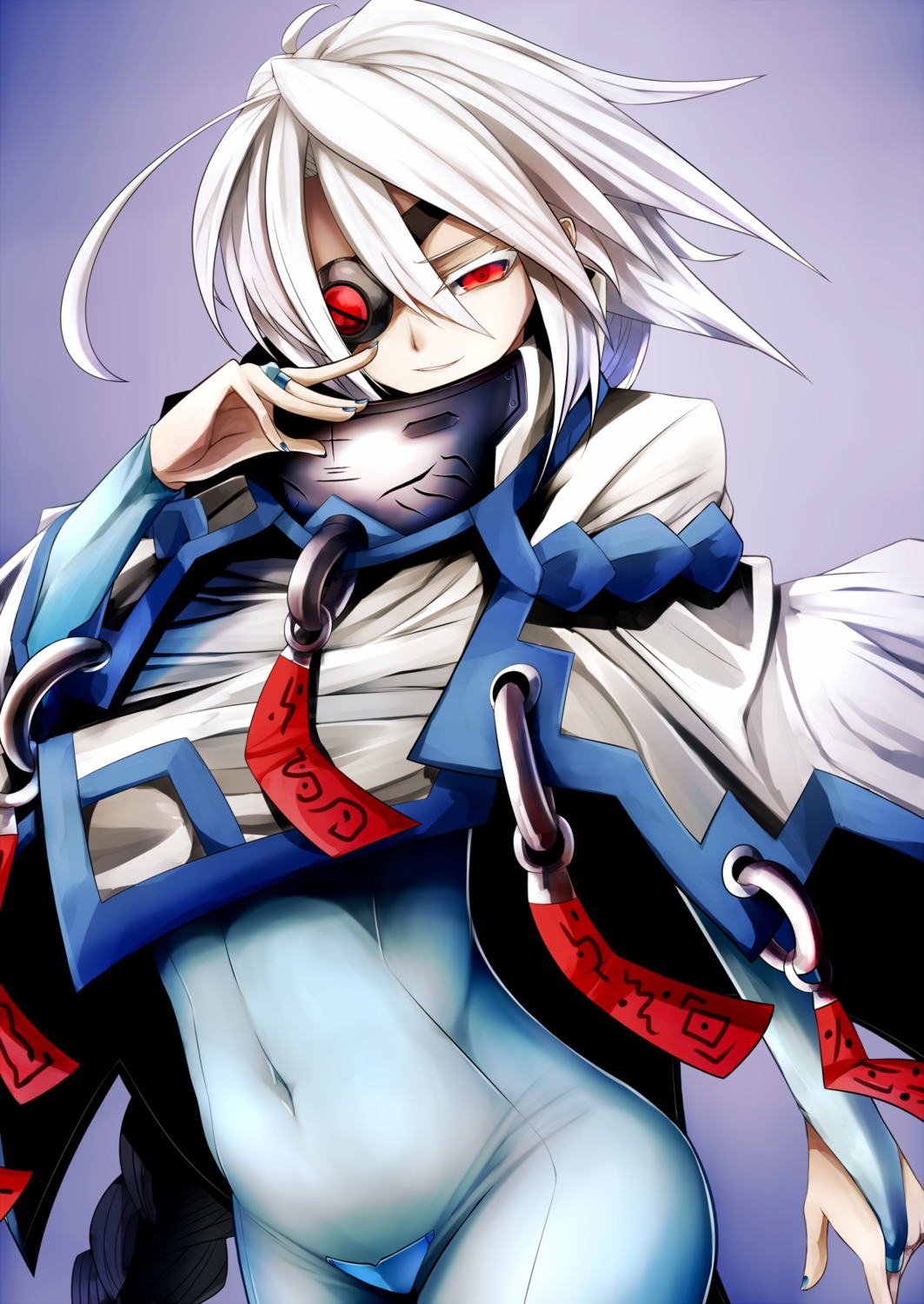 blazblue bodysuit eyepatch snm_(sunimi) v-13