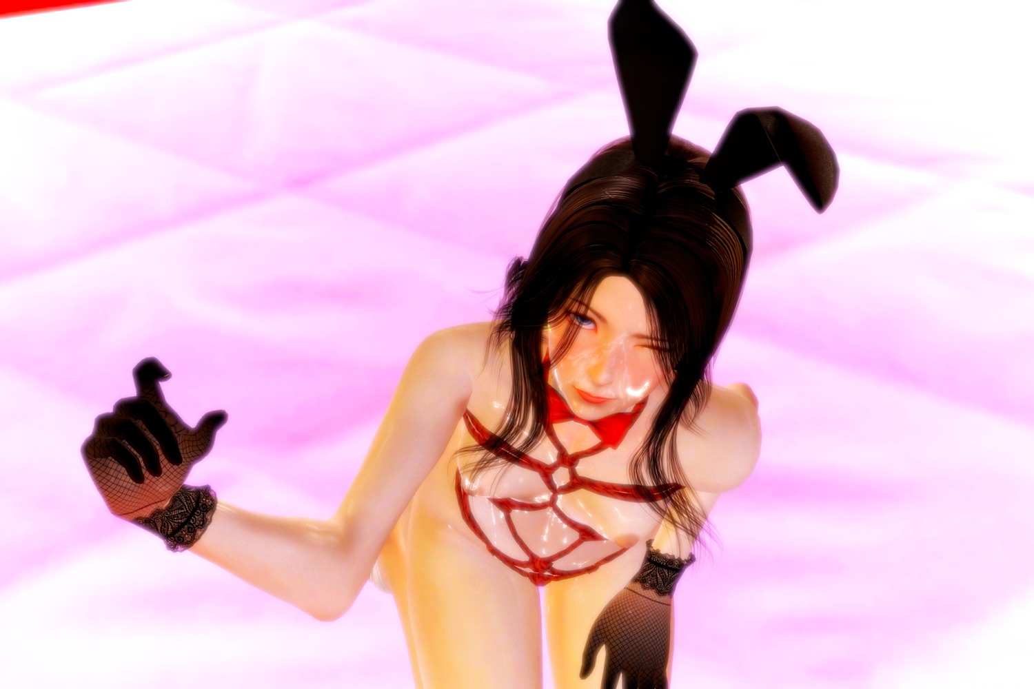 animal_ears bondage bunny_ears cg cum naked nipples tagme