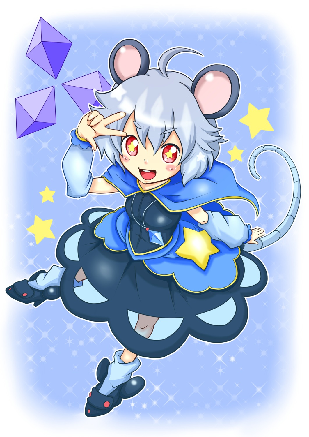 an animal_ears nazrin tail touhou