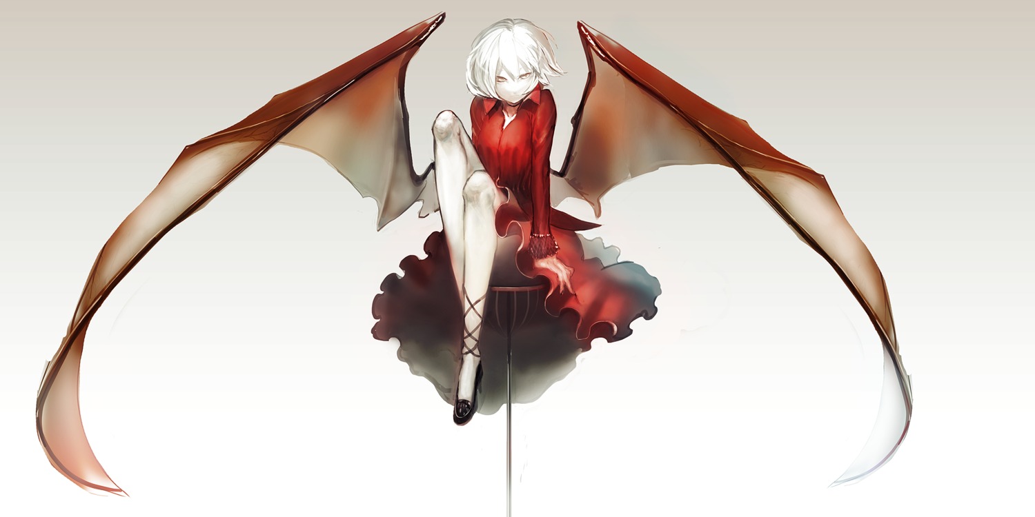 dress heels remilia_scarlet tmt touhou wings