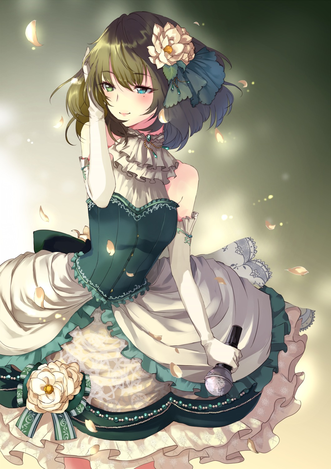 dress heterochromia nekouta_(hnma3785) takagaki_kaede the_idolm@ster the_idolm@ster_cinderella_girls