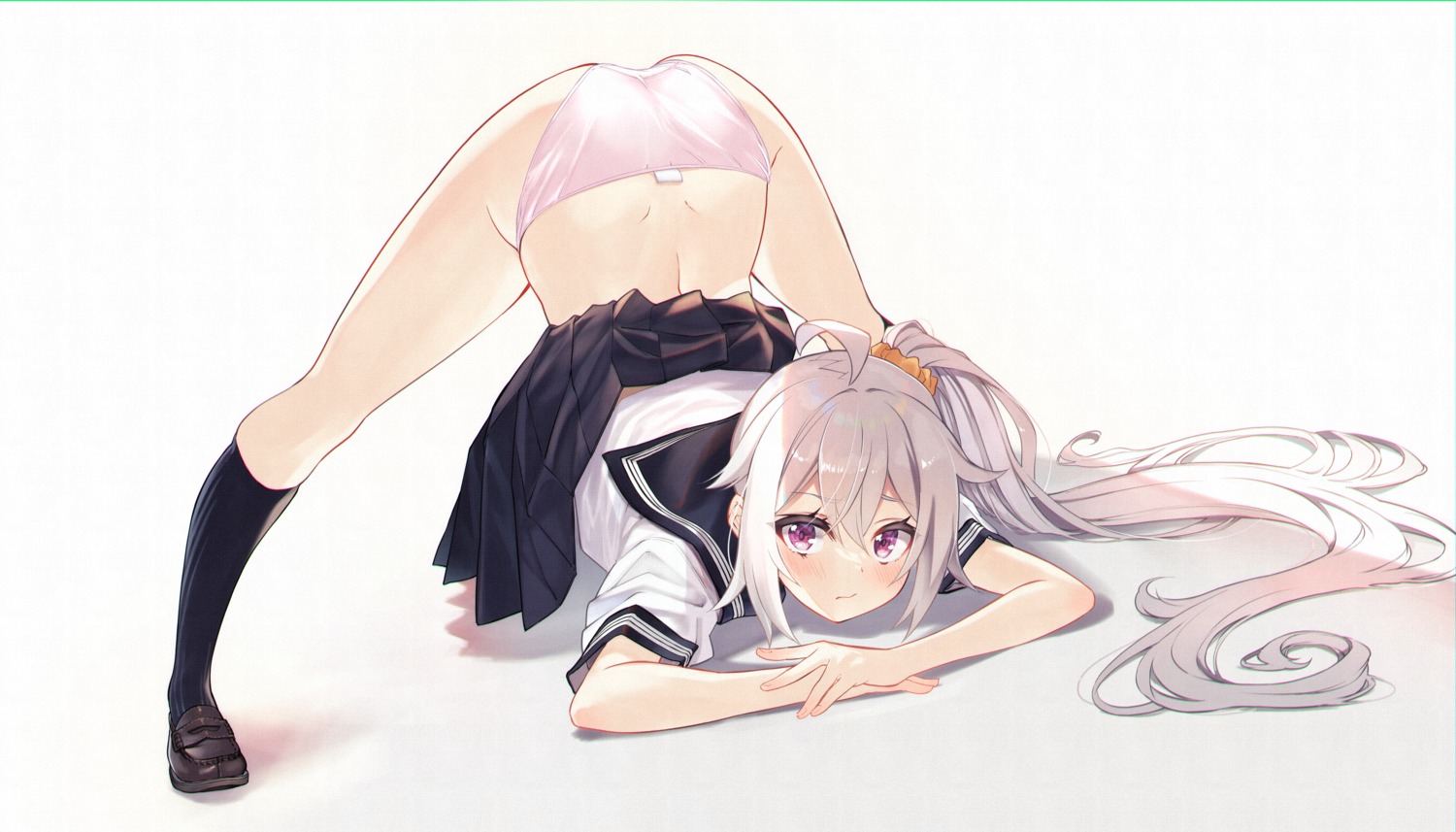 ass pantsu seifuku skirt_lift zero_(miraichizu)