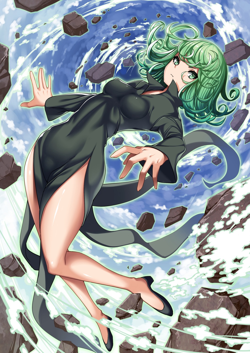 dress one_punch_man takanashi-a tatsumaki_(one_punch_man)