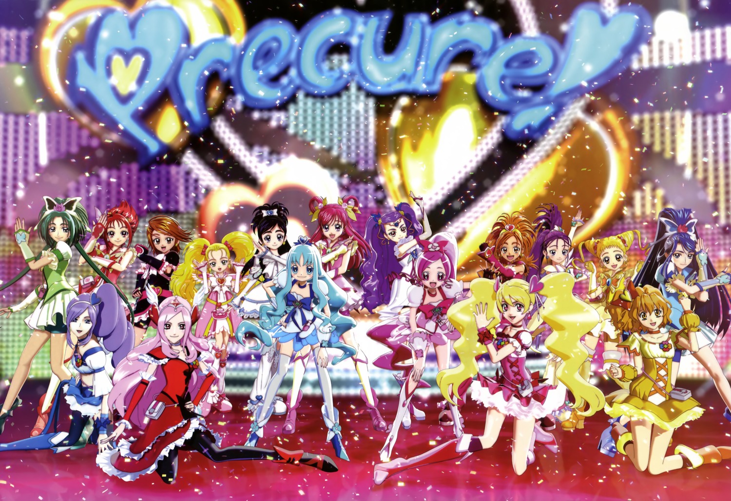 akimoto_komachi aono_miki cap fresh_precure! futari_wa_precure hanasaki_tsubomi heartcatch_precure! higashi_setsuna hyuuga_saki jpeg_artifacts kasugano_urara kujou_hikari kurumi_erika milky_rose mimino_kurumi minazuki_karen mishou_mai misumi_nagisa momozono_love natsuki_rin pantyhose precure thighhighs yamabuki_inori yes!_precure_5 yukishiro_honoka yumehara_nozomi