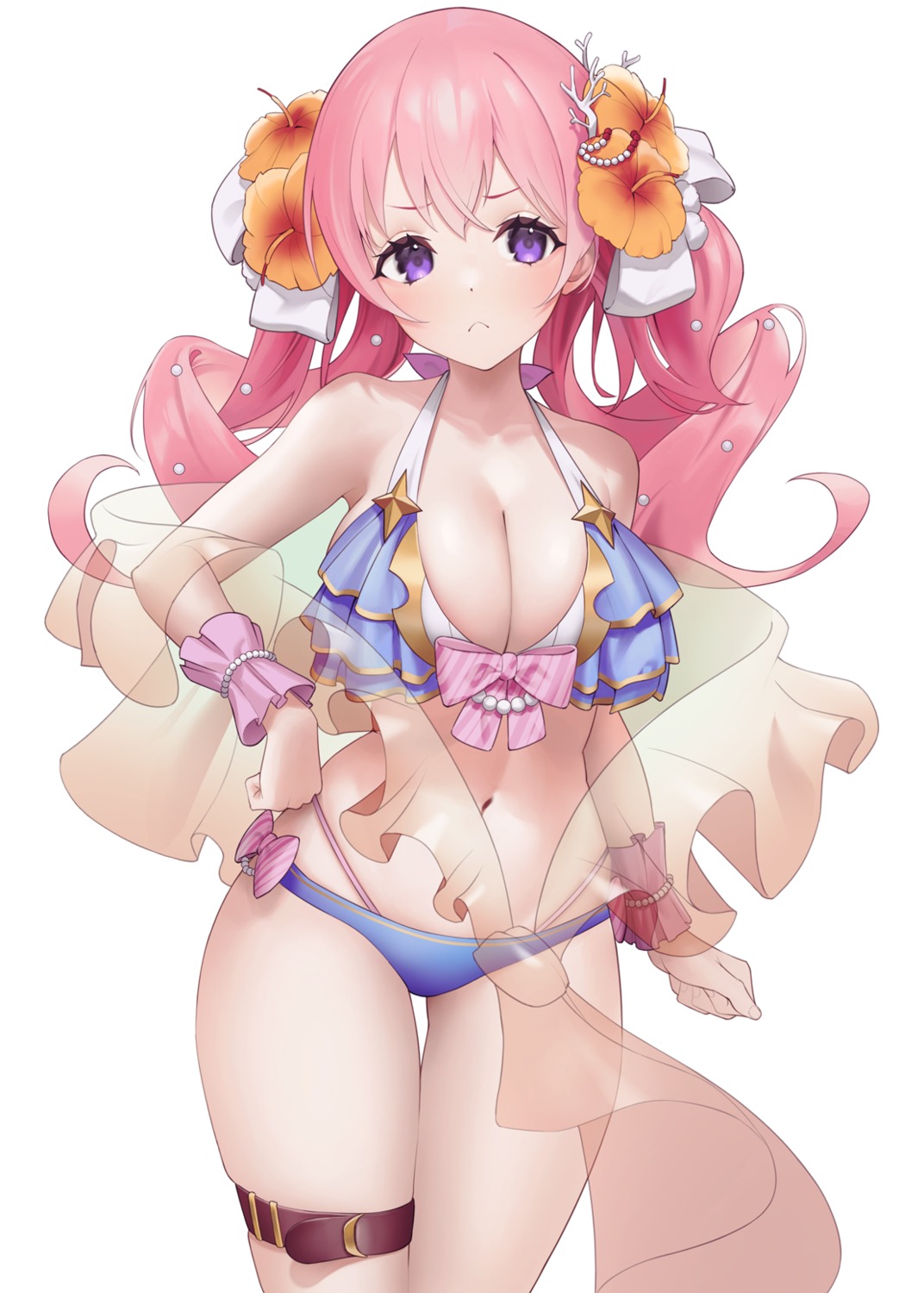 aya_(lezon) bikini garter mayumiya_tsumugi princess_connect princess_connect!_re:dive swimsuits