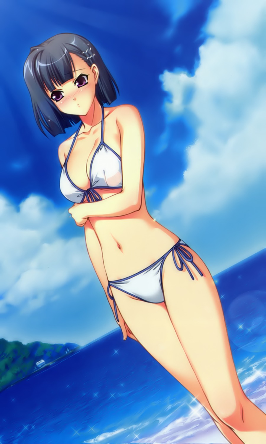 aoi_shiro bikini cleavage hal osanai_shouko success swimsuits