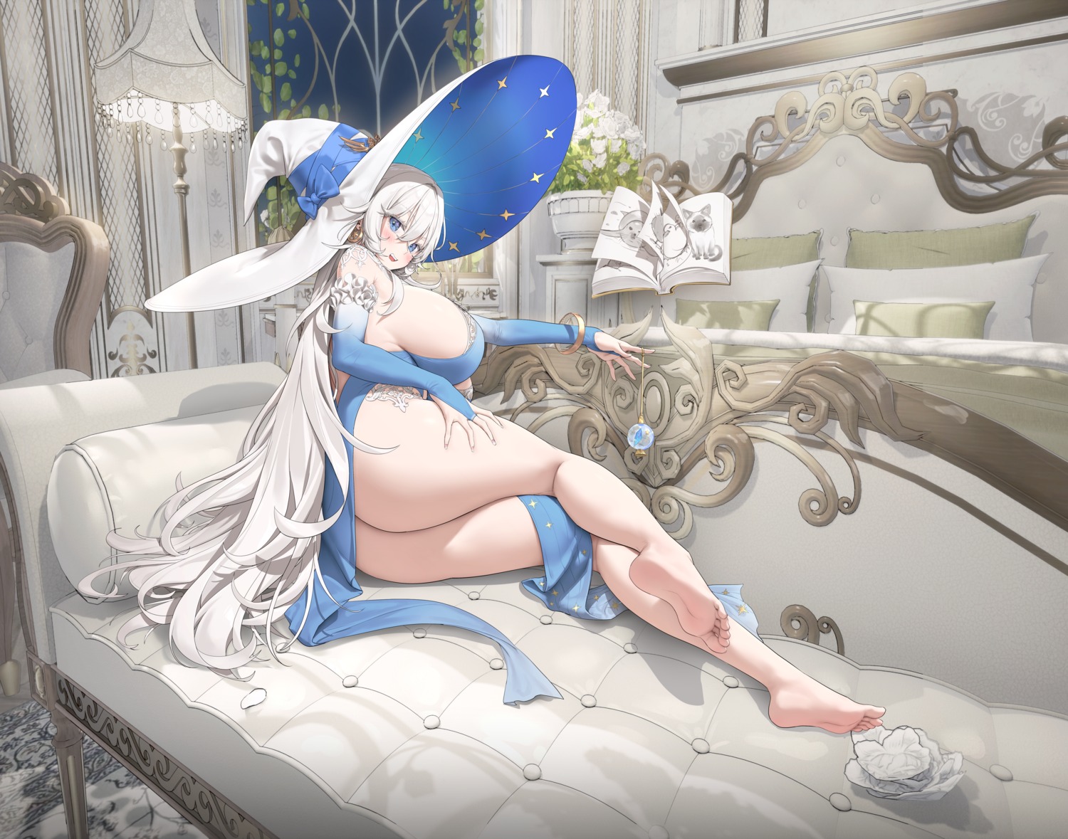 ass dress muloli no_bra nopan priana skirt_lift witch