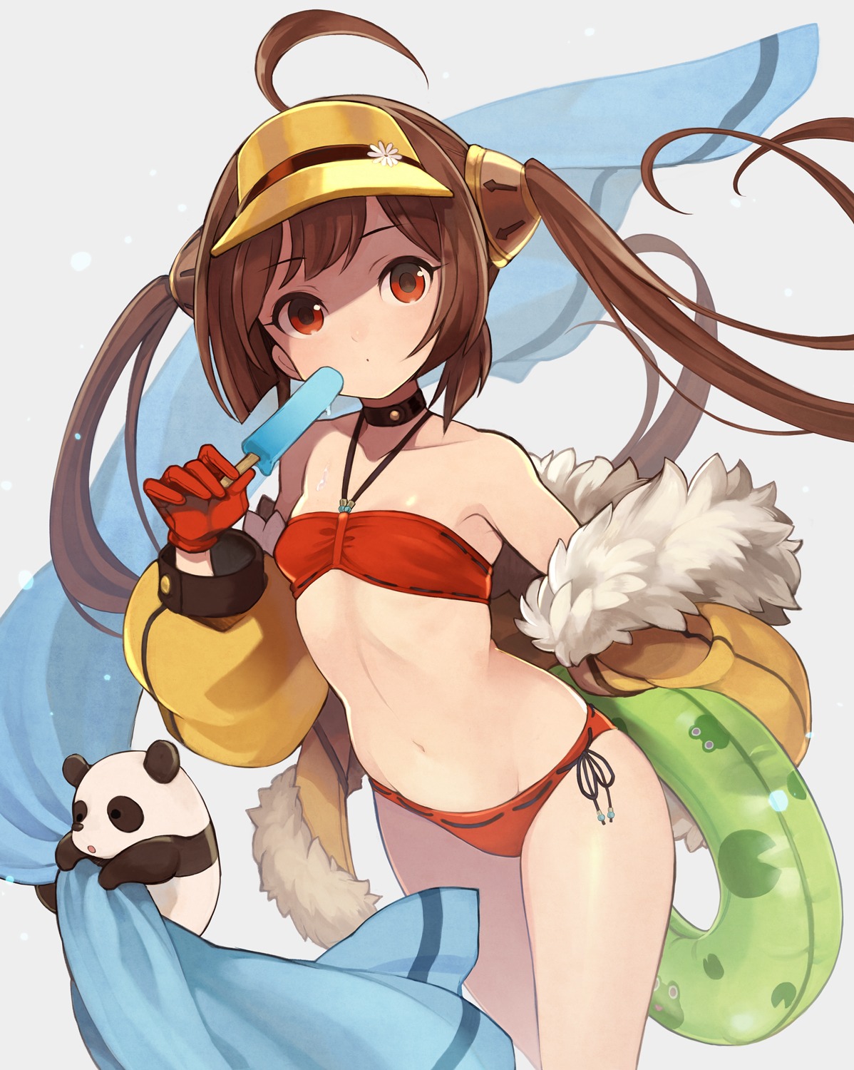 azur_lane bikini open_shirt ping_hai_(azur_lane) swimsuits yuko_(uc_yuk)