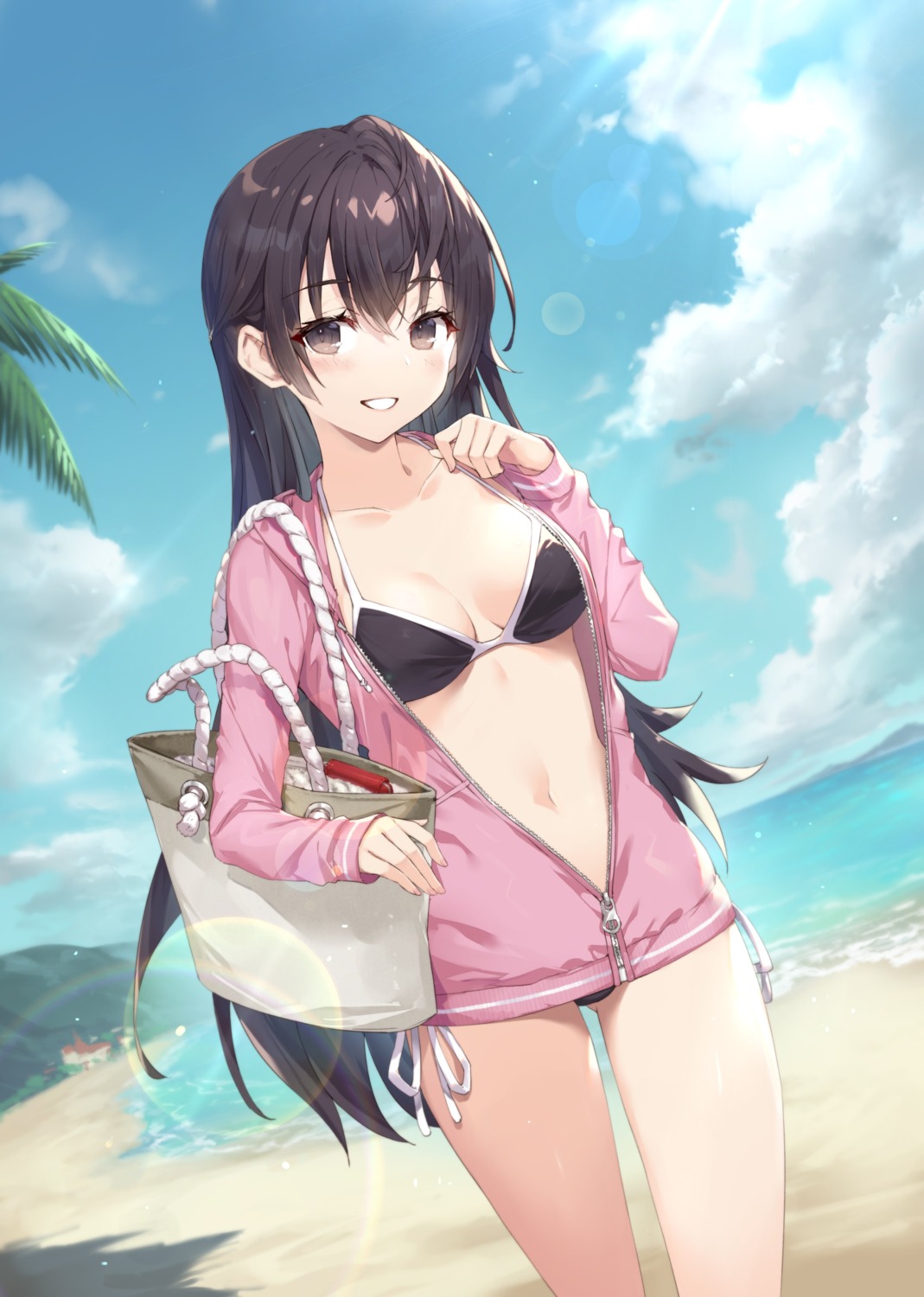 bikini gabiran open_shirt suou_yuki swimsuits tokidoki_bosotto_roshia-go_de_dereru_tonari_no_alya-san