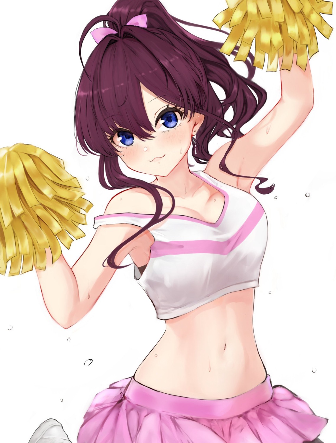 cheerleader cleavage ichinose_shiki lamp_p9 the_idolm@ster the_idolm@ster_cinderella_girls