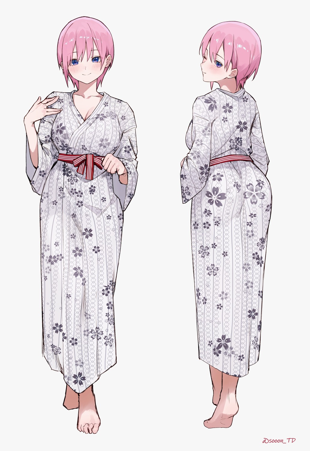 5-toubun_no_hanayome ass cleavage nakano_ichika sooon yukata