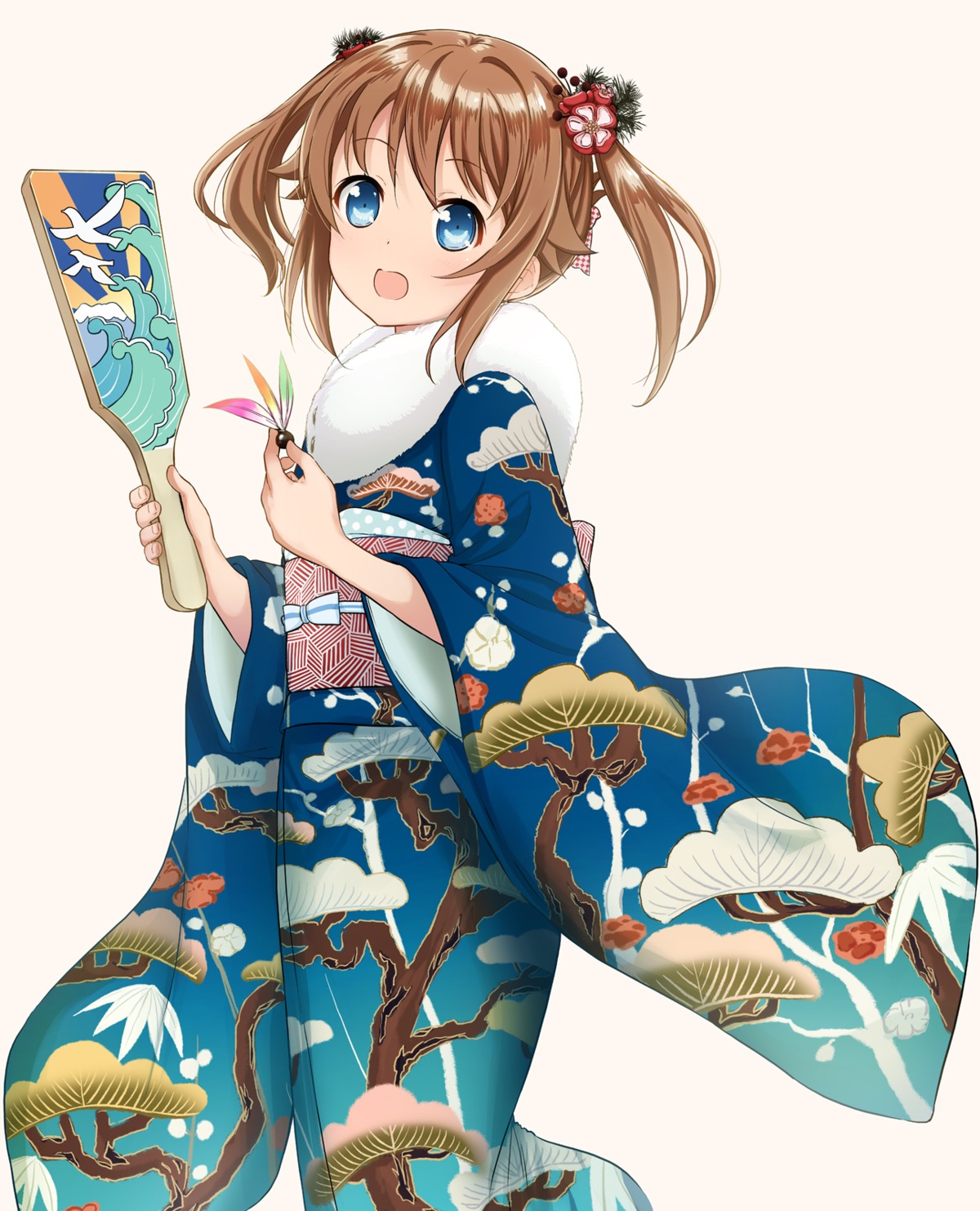 abe_kanari high_school_fleet kimono misaki_akeno